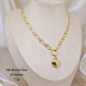 18k gold Necklace 
7.1g• 16”